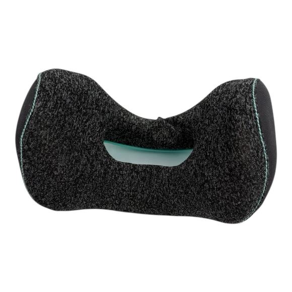 Bullrest Commuter Travel Neck Pillow Ergonomic Mint Gray Memory Foam Brookstone - Picture 4 of 5